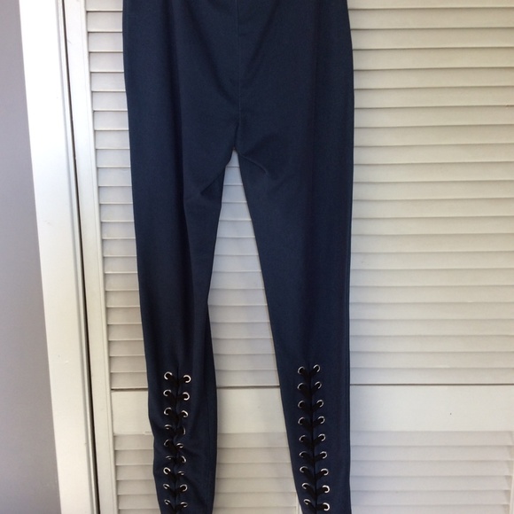 Betsey Johnson Vintage Leggings with Laces - Picture 2 of 3